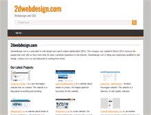 Tablet Screenshot of 2dwebdesign.com